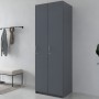 Раздевалка Doros 2-х секционная Графит 2 ДСП 60х52х180 (DRS-011613)