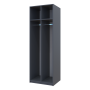 Раздевалка Doros 2-х секционная Графит 2 ДСП 60х52х180 (DRS-011613)