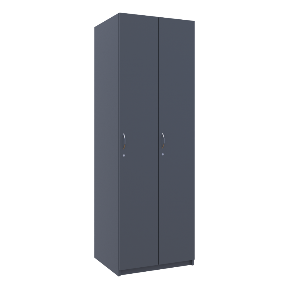 Раздевалка Doros 2-х секционная Графит 2 ДСП 60х52х180 (DRS-011613)