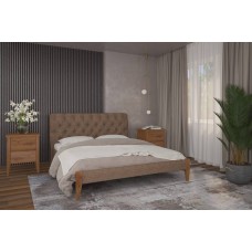 Полуторная кровать Mebigrand Рим ТК Орех светлый + Аляска 02 120х200 см (DMBG-1421)