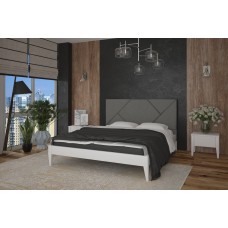 Полуторная кровать Mebigrand Нью-Йорк ДК Белый + Аляска 01 120х190 см (DMBG-1047)