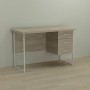 Письменный стол Ferrum-decor Гарри 76x140x70 белый ДСП Дуб Сонома 32мм (FRD-101017)