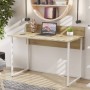 Письменный стол Ferrum-decor Скай 75x120x70 белый ДСП Дуб Сонома 16мм (FRD-101102)