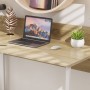 Письменный стол Ferrum-decor Скай 75x120x70 белый ДСП Дуб Сонома 16мм (FRD-101102)