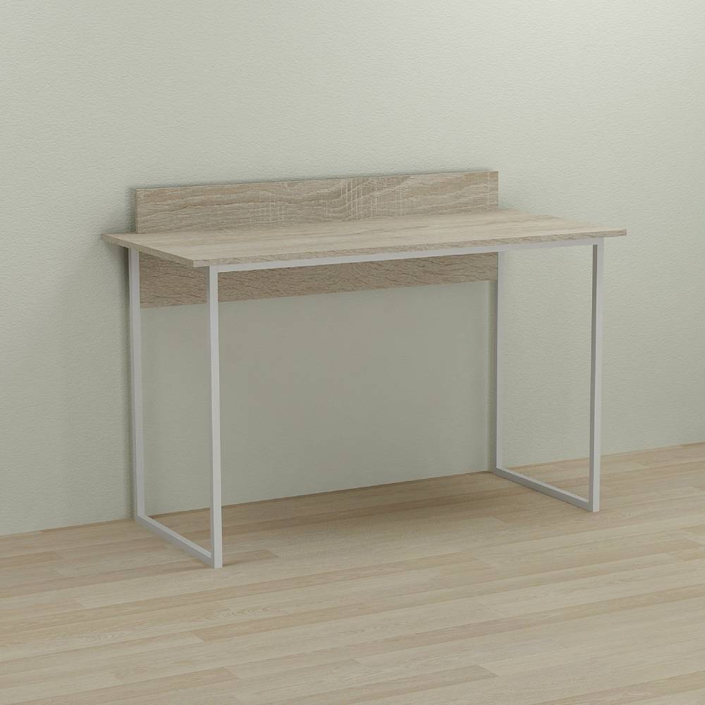 Письменный стол Ferrum-decor Скай 75x120x70 белый ДСП Дуб Сонома 16мм (FRD-101102)