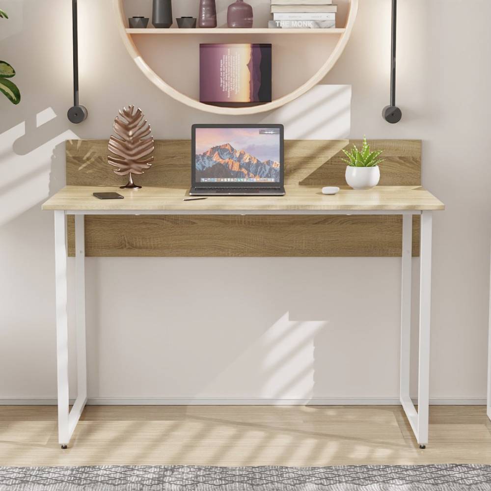 Письменный стол Ferrum-decor Скай 75x120x70 белый ДСП Дуб Сонома 16мм (FRD-101102)