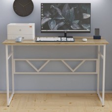 Письмовий стіл Ferrum-decor Райан 75x120x70 білий ДСП Дуб Сонома 16мм (FRD-101162)
