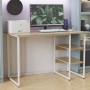 Письменный стол Ferrum-decor Кевин 75x140x70 белый ДСП Дуб Сонома 16мм (FRD-101288)