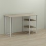 Письменный стол Ferrum-decor Кевин 75x140x70 белый ДСП Дуб Сонома 16мм (FRD-101288)