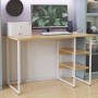 Компьютерный стол Ferrum-decor Кевин 75x140x60 белый ДСП Дуб Сан-Марино 16мм (FRD-101262)