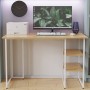 Компьютерный стол Ferrum-decor Кевин 75x140x60 белый ДСП Дуб Сан-Марино 16мм (FRD-101262)