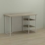 Письменный стол Ferrum-decor Кевин 76x120x70 белый ДСП Дуб Сонома 32мм (FRD-101283)