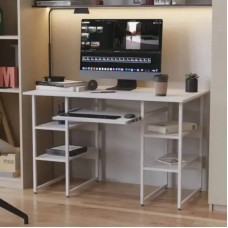Письмовий стіл Ferrum-decor Тім 75x140x70 білий ДСП Біле 16мм (FRD-101381)