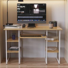 Компьютерный стол Ferrum-decor Тим 75x140x70 белый ДСП Дуб Сан-Марино 16мм (FRD-101384)