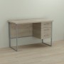 Письменный стол Ferrum-decor Гарри 76x120x60 серый ДСП Дуб Сонома 32мм (FRD-101457)