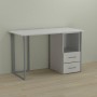 Письменный стол Ferrum-decor Отто 75x140x70 серый ДСП Белое 16мм (FRD-101521)