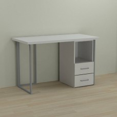 Письмовий стіл Ferrum-decor Отто 76x140x70 сірий ДСП Біле 32мм (FRD-101526)
