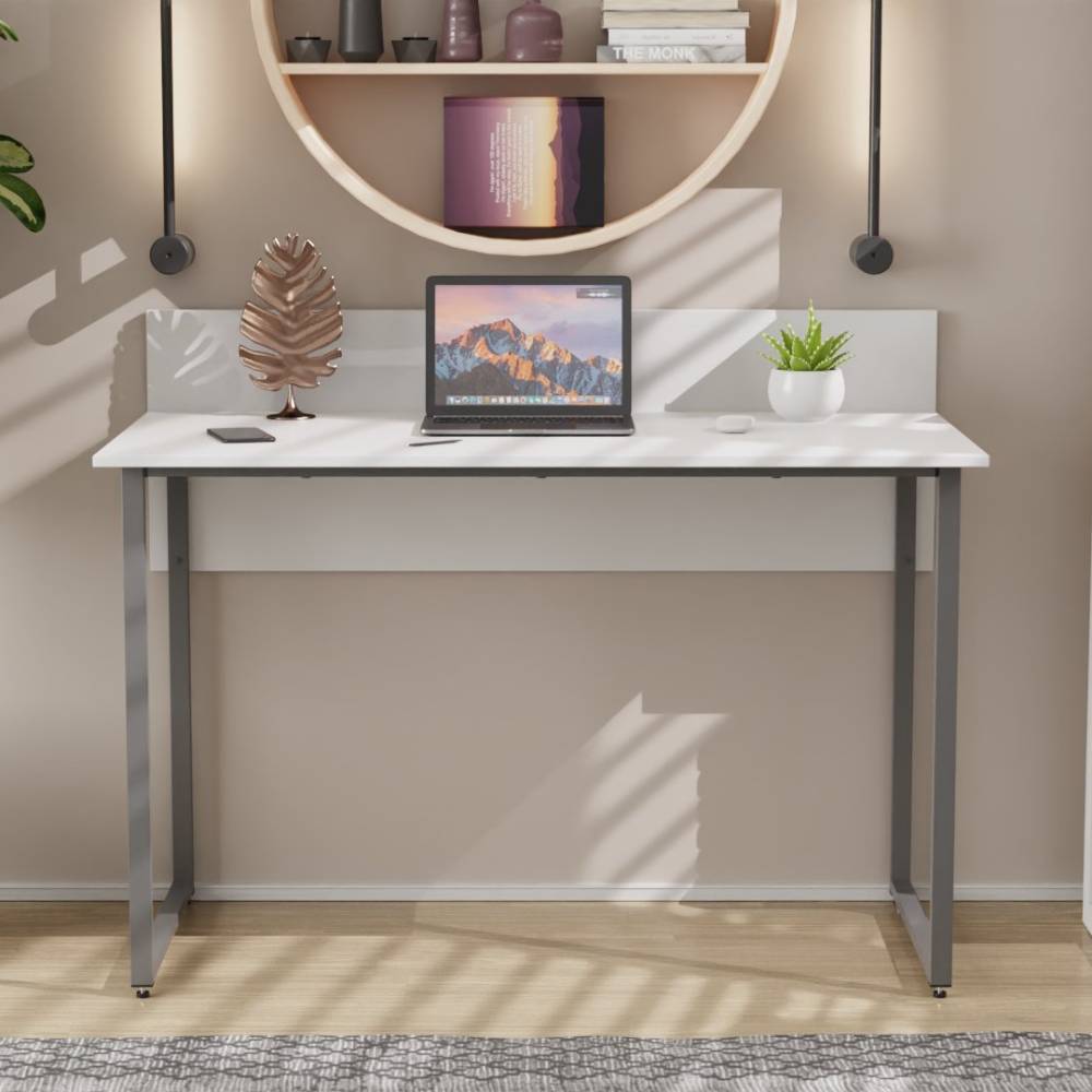 Письменный стол Ferrum-decor Скай 75x100x70 серый ДСП Белое 16мм (FRD-101561)