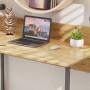 Компьютерный стол Ferrum-decor Скай 75x140x70 серый ДСП Дуб Сан-Марино 16мм (FRD-101584)