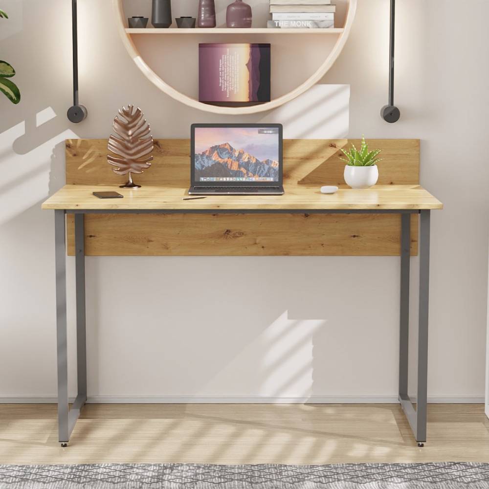 Компьютерный стол Ferrum-decor Скай 75x140x70 серый ДСП Дуб Сан-Марино 16мм (FRD-101584)