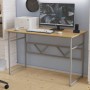 Компьютерный стол Ferrum-decor Раян 75x100x70 серый ДСП Дуб Сан-Марино 16мм (FRD-101624)
