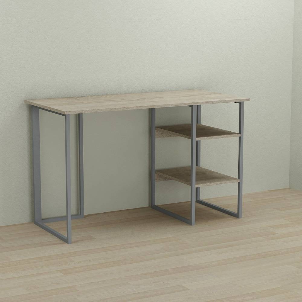 Письменный стол Ferrum-decor Кевин 75x120x70 серый ДСП Дуб Сонома 16мм (FRD-101748)
