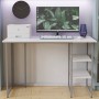 Письменный стол Ferrum-decor Кевин 75x120x70 серый ДСП Белое 16мм (FRD-101747)