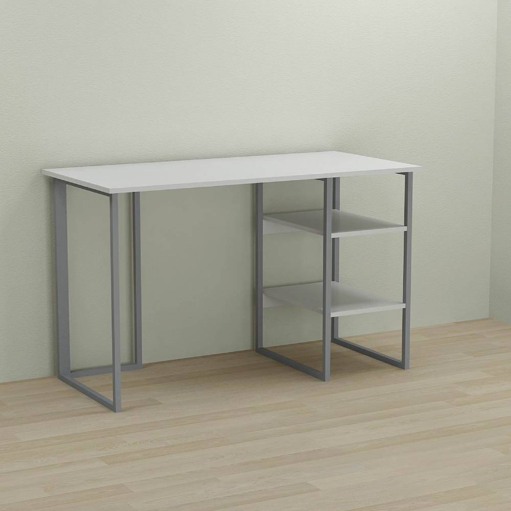 Письменный стол Ferrum-decor Кевин 75x120x70 серый ДСП Белое 16мм (FRD-101747)