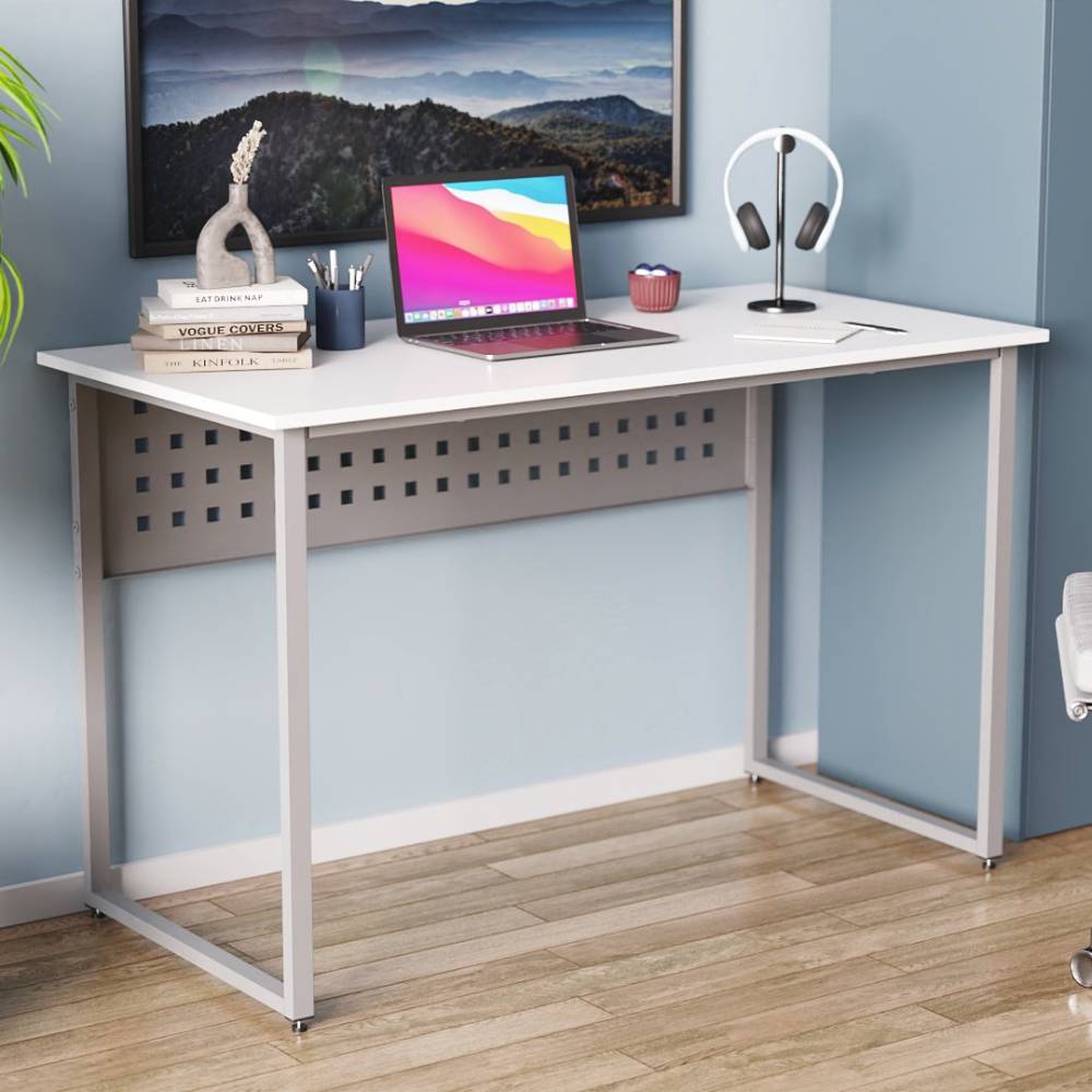 Письменный стол Ferrum-decor Майк 75x120x60 серый ДСП Белое 16мм (FRD-101777)