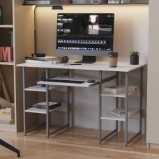 Письмовий стіл Ferrum-decor Тім 75x140x70 сірий ДСП Біле 16мм (FRD-101897)