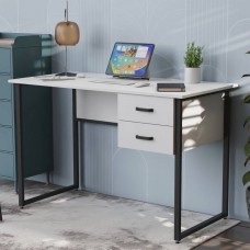 Письмовий стіл Ferrum-decor Дакота 75x140x60 чорний ДСП Біле 16мм (FRD-101926)