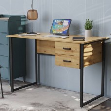 Компьютерный стол Ferrum-decor Дакота 75x140x70 черный ДСП Дуб Сан-Марино 16мм (FRD-101957)