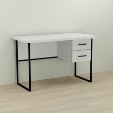 Письмовий стіл Ferrum-decor Дакота 76x140x60 чорний ДСП Біле 32мм (FRD-101931)