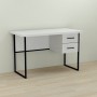 Письменный стол Ferrum-decor Дакота 76x120x70 черный ДСП Белое 32мм (FRD-101949)