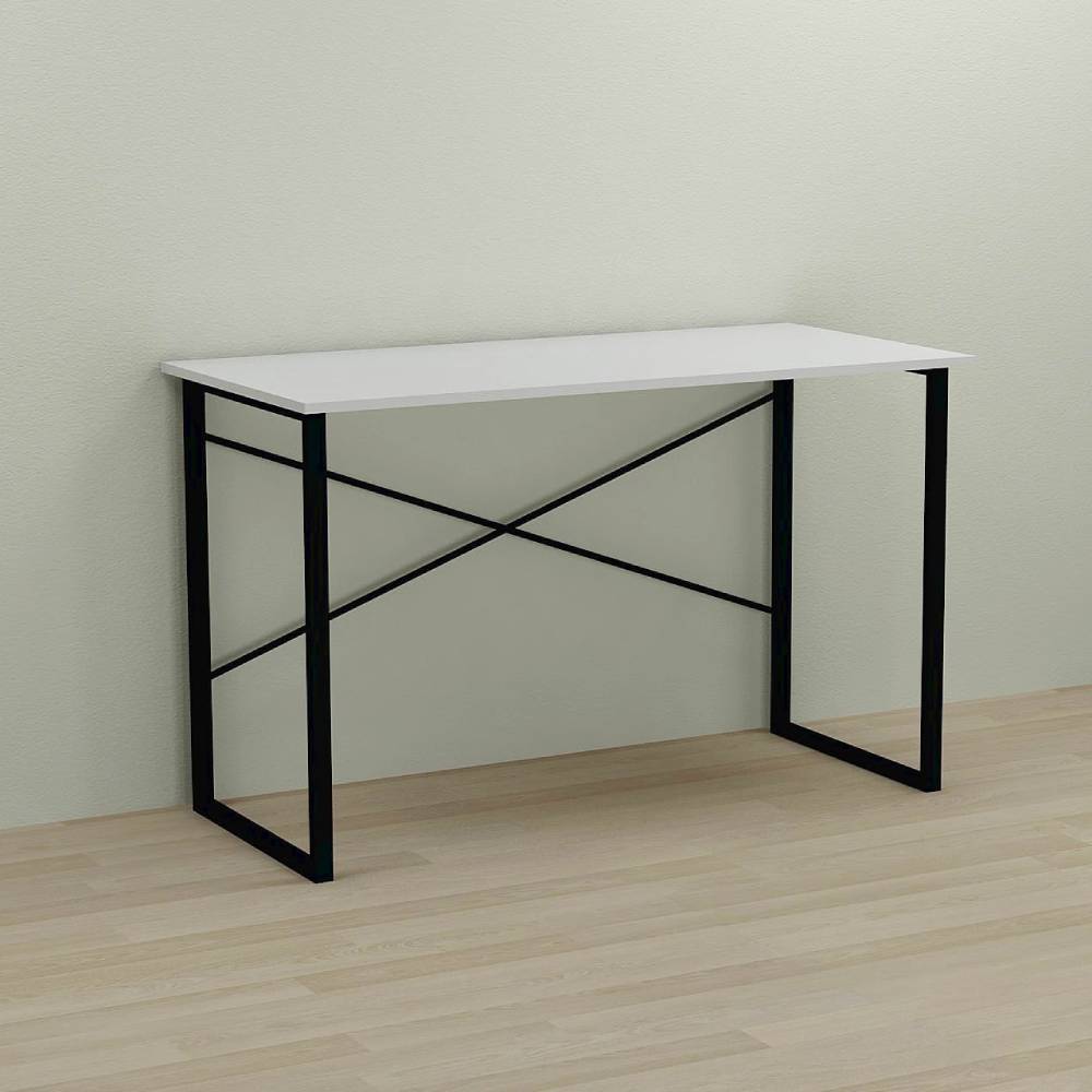 Письменный стол Ferrum-decor Дейв 75x140x60 черный ДСП Белое 16мм (FRD-101983)