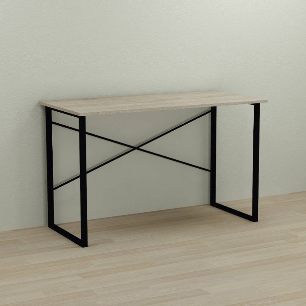 Письменный стол Ferrum-decor Дейв 75x120x70 черный ДСП Дуб Сонома 16мм (FRD-102004)