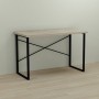Письменный стол Ferrum-decor Дейв 76x140x60 черный ДСП Дуб Сонома 32мм (FRD-101989)