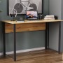 Компьютерный стол Ferrum-decor Курт 75x140x60 черный ДСП Дуб Сан-Марино 32мм (FRD-103925)