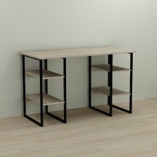 Письмовий стіл Ferrum-decor Карен 75x140x70 чорний ДСП Дуб Сонома 16мм (FRD-102071)