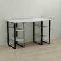 Письменный стол Ferrum-decor Карэн 75x140x60 черный ДСП Белое 16мм (FRD-102050)