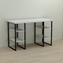 Письменный стол Ferrum-decor Карэн 76x140x60 черный ДСП Белое 32мм (FRD-102055)