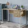 Письменный стол Ferrum-decor Дакота 75x140x70 белый ДСП Дуб Сонома 16мм (FRD-102127)