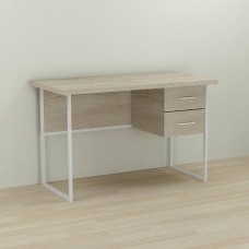 Письмовий стіл Ferrum-decor Дакота 76x140x70 білий ДСП Дуб Сонома 32мм (FRD-102132)