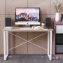 Письменный стол Ferrum-decor Дейв 75x140x60 белый ДСП Дуб Сонома 16мм (FRD-102157)