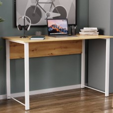 Компьютерный стол Ferrum-decor Курт 75x140x70 белый ДСП Дуб Сан-Марино 32мм (FRD-102254)