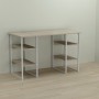 Письменный стол Ferrum-decor Карэн 75x140x60 белый ДСП Дуб Сонома 16мм (FRD-102267)
