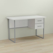Письмовий стіл Ferrum-decor Дакота 76x140x70 сірий ДСП Біле 32мм (FRD-102353)