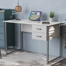 Письмовий стіл Ferrum-decor Дакота 75x140x70 сірий ДСП Біле 16мм (FRD-102348)