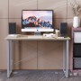 Письменный стол Ferrum-decor Дейв 75x140x70 серый ДСП Дуб Сонома 16мм (FRD-102409)