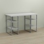 Письменный стол Ferrum-decor Карэн 76x120x60 серый ДСП Белое 32мм (FRD-102423)